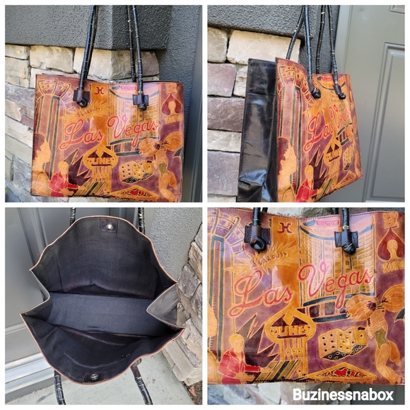 Handbags - Embossed Las Vegas collectible handbag